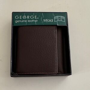 George Brown Leather Trifold Wallet